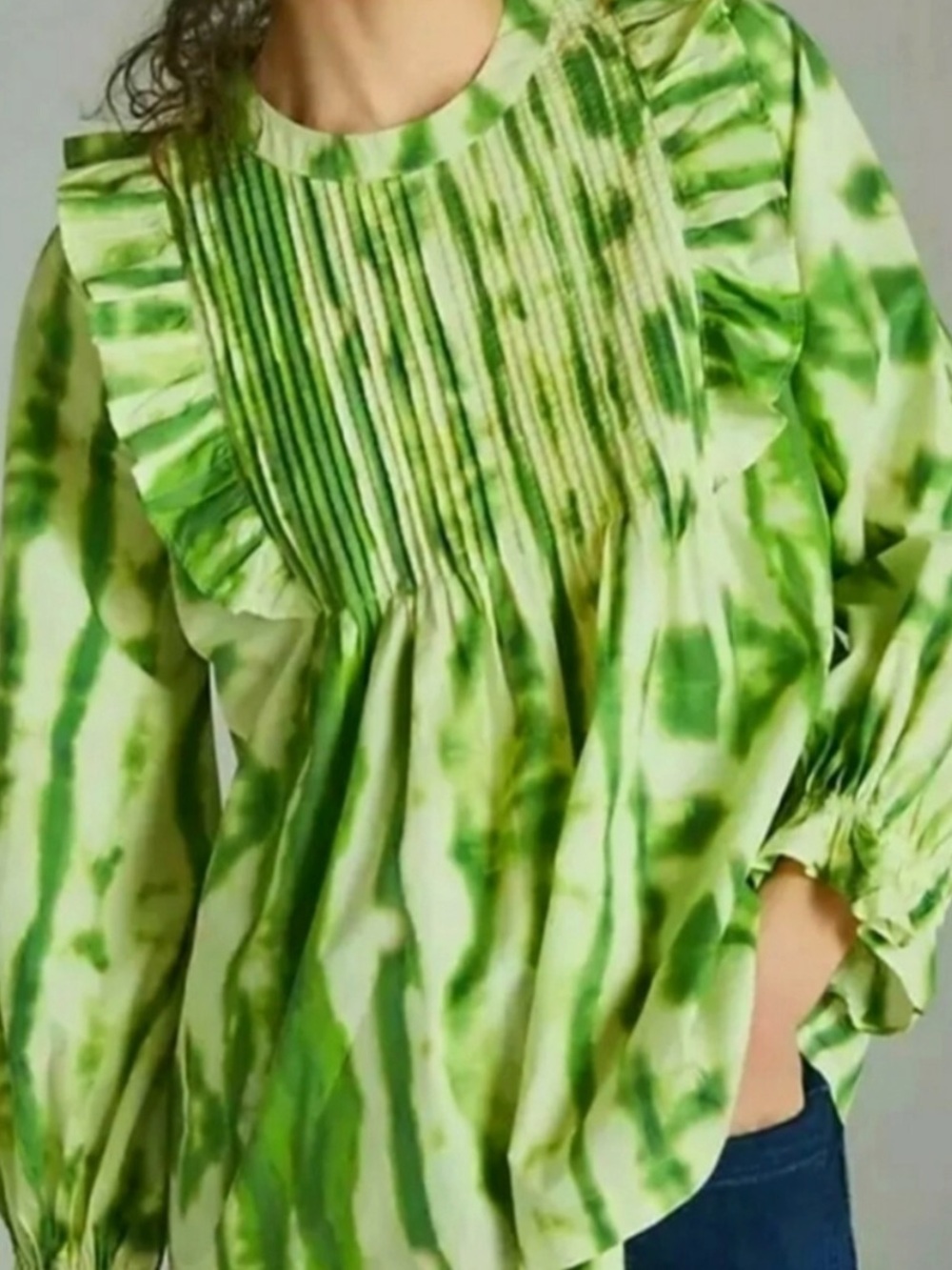 Samant Chauhan ruffle top. From Anthropologie. Size s.